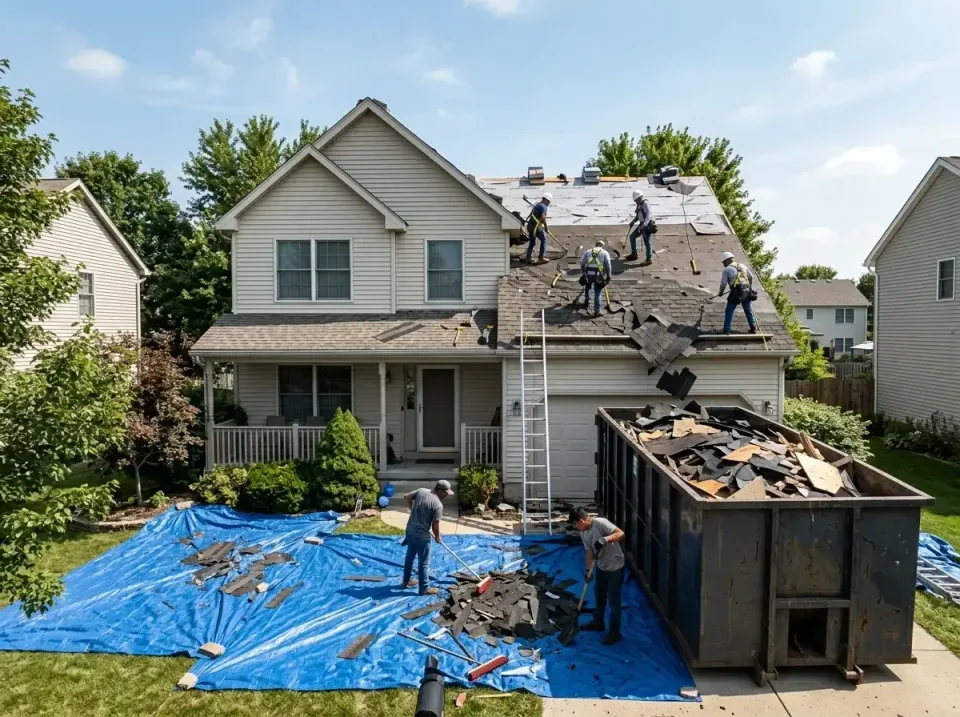 roof-replacement-debris-remova-004 — frequently asked questions, Cheapest Dumpster Rentals in Lockport, IL